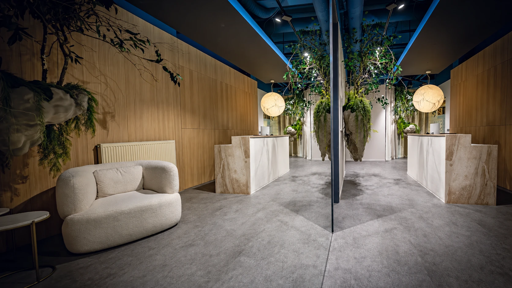 Recepcia kliniky Aezoku Longevity Clinic